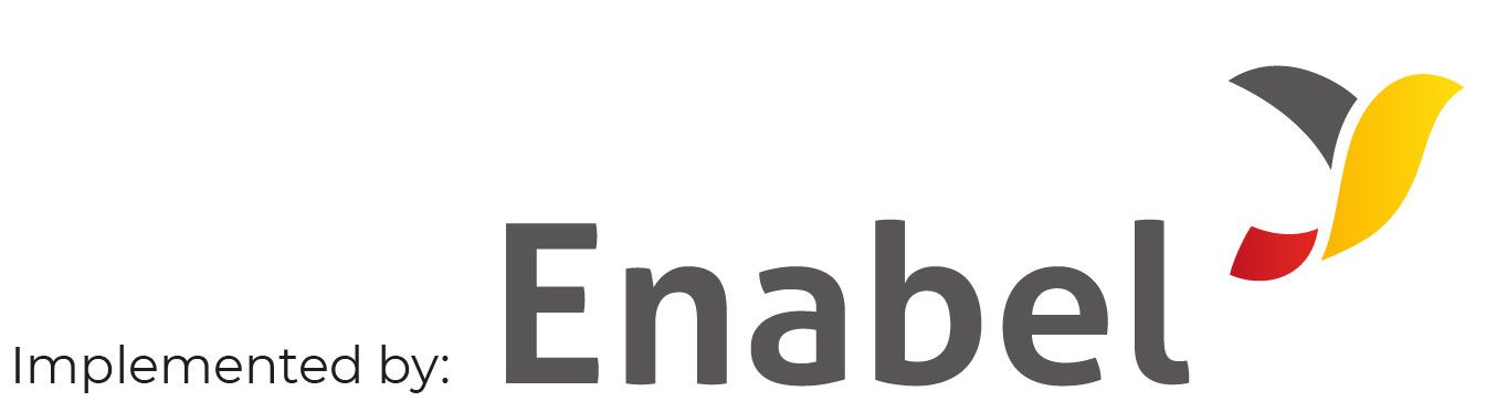 Enabel logo and EU logo
