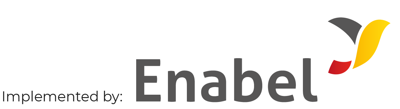 Enabel logo and EU logo